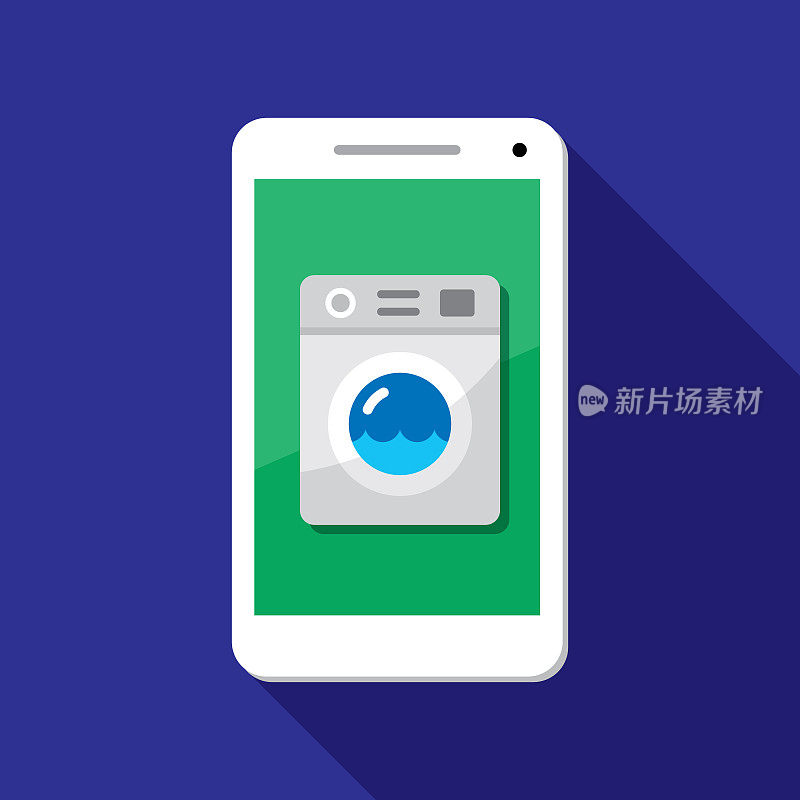 洗衣机智能手机图标平板