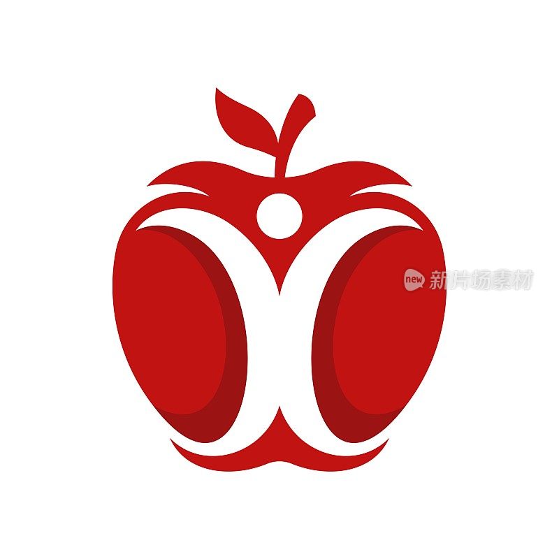 苹果人类创意Logo设计