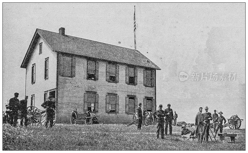古董图片:宾夕法尼亚州国民警卫队及其前身，宅基地，总部