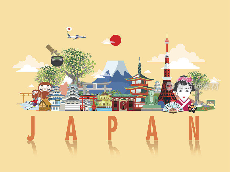 精彩的日本旅游海报