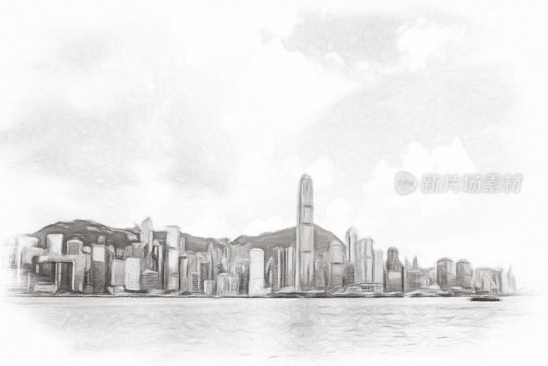 香港与过滤草图外观