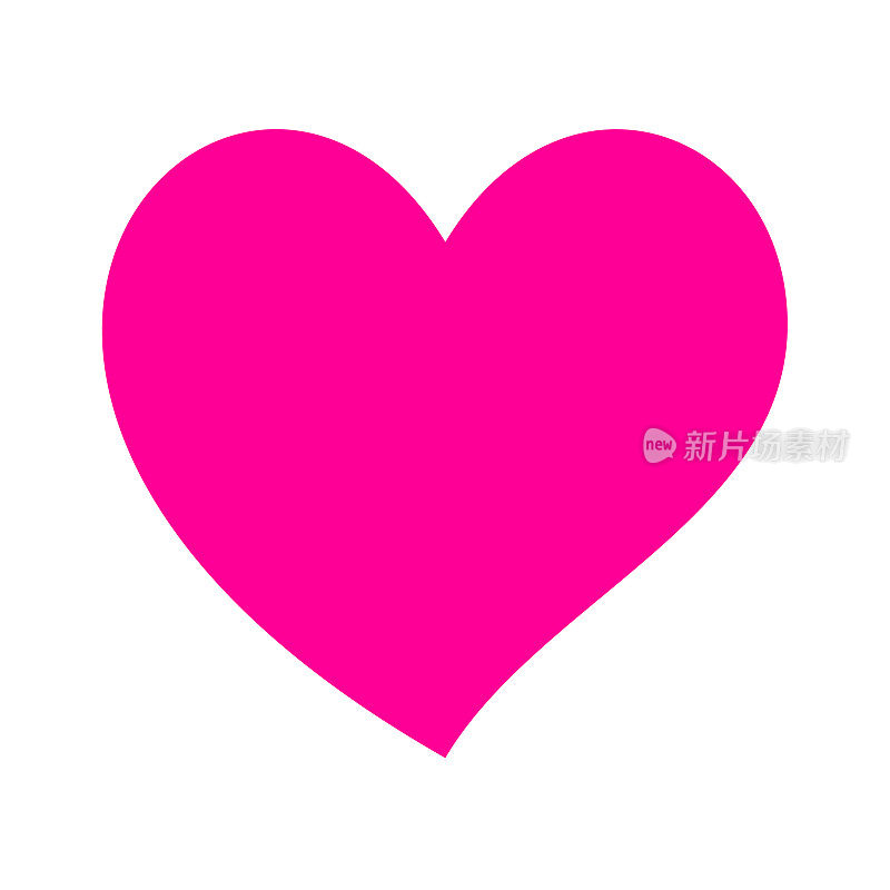 最小的平面心形图标只由三个锚点