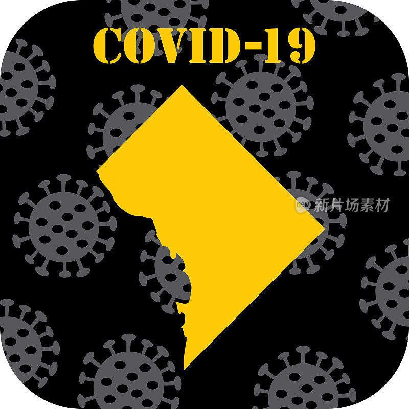 COVID-19哥伦比亚特区图标