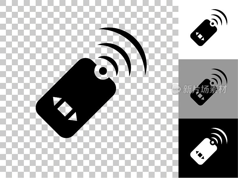 无线远程图标上的棋盘透明背景