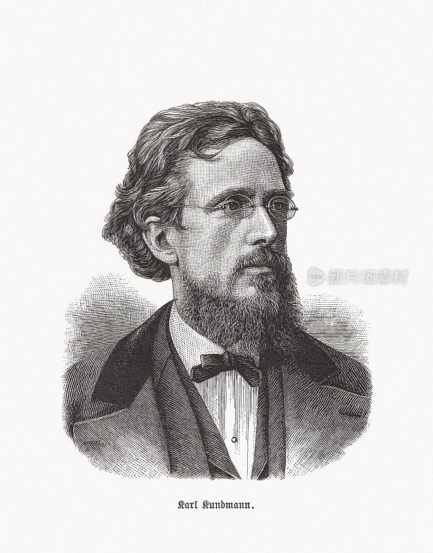 卡尔・昆德曼(1838-1919)，奥地利雕刻家，木刻，1893年出版