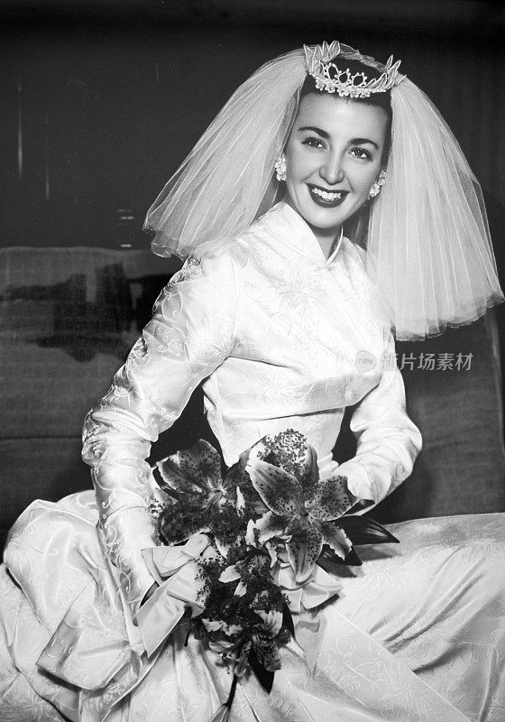 1950年代的黑白新娘