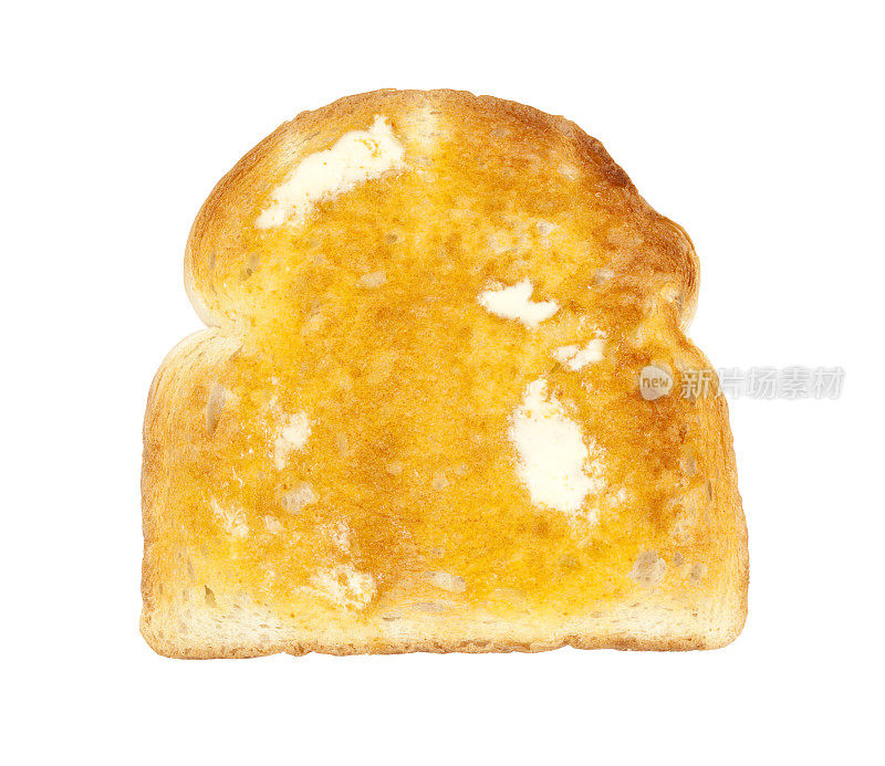 烤面包加融化的黄油