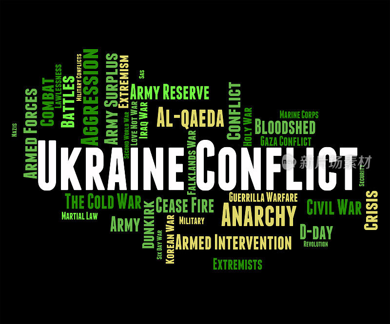乌克兰冲突显示了战斗和战争