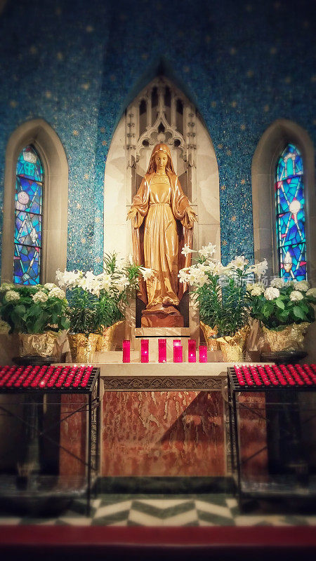 玛丽雕像，莉莉丝，圣约翰教堂福音传教士，克利夫兰，俄亥俄州