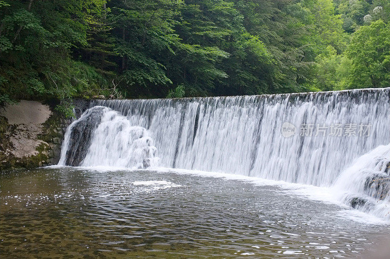 阿雷泽峡谷和瑞士汝拉河