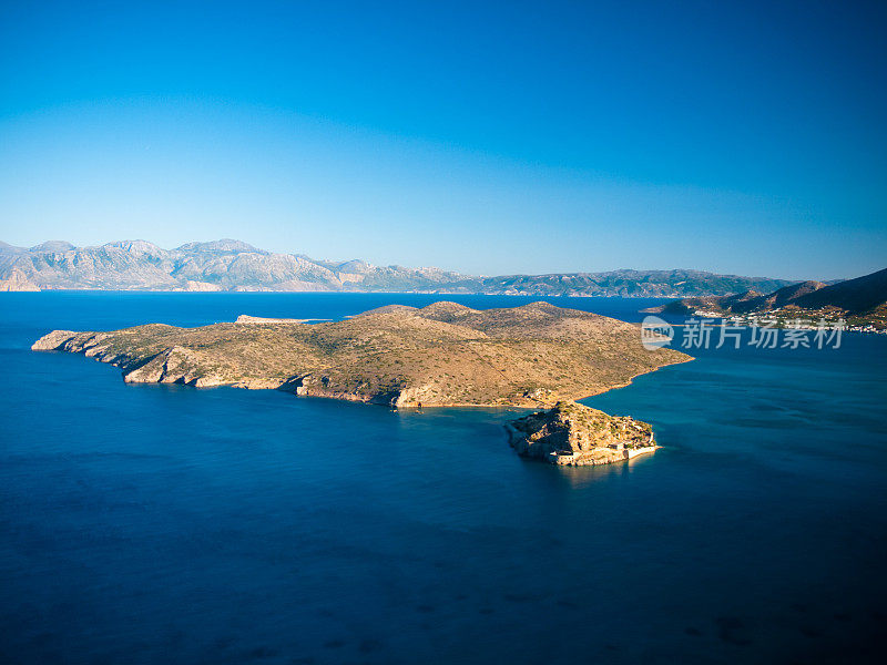 Spinalonga克里特岛,希腊。