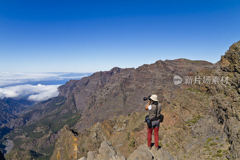 拉帕尔马火山口的照片