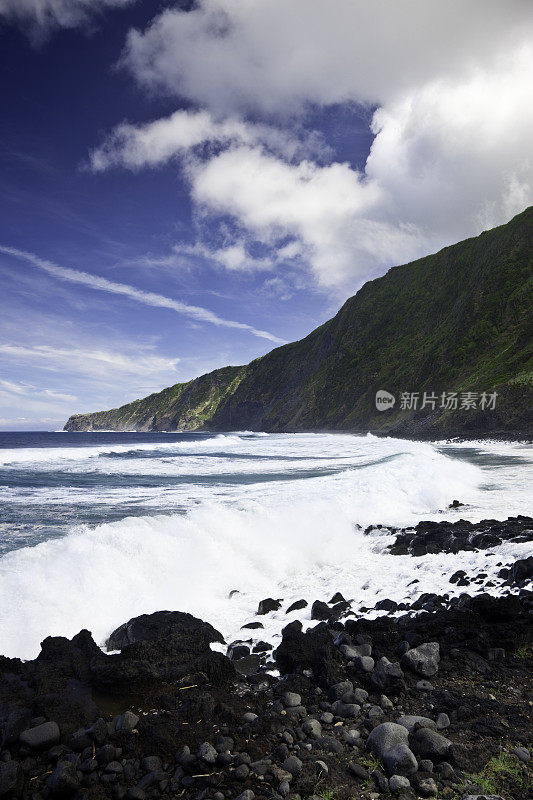 火山海岸亚速尔群岛