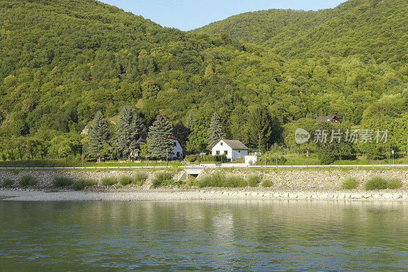 奥地利多瑙河沿岸杜斯泰因附近的村庄