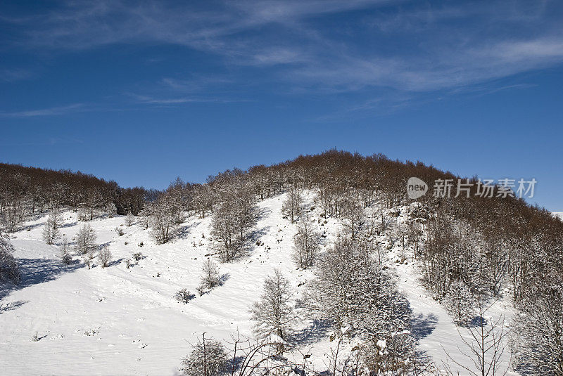 山上的积雪