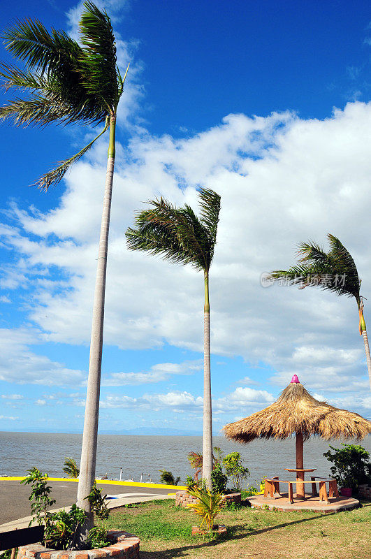 尼加拉瓜的马那瓜:海滨