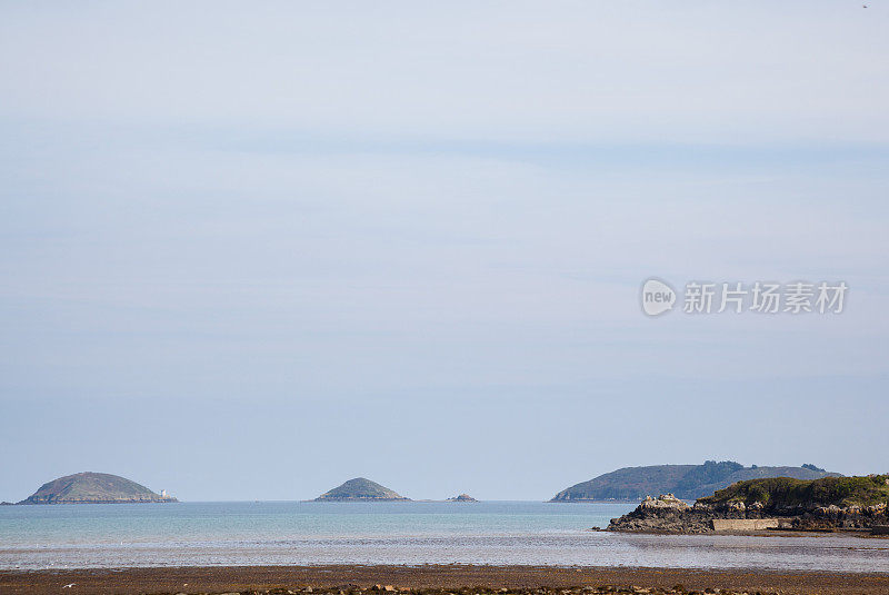 法国布列塔尼的秋日海景