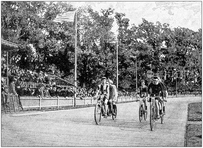 古董照片:自行车比赛