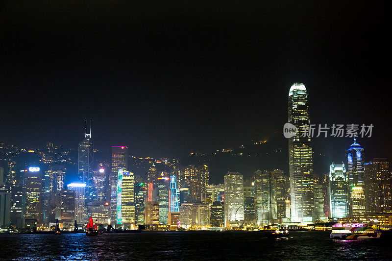 香港夜天际线