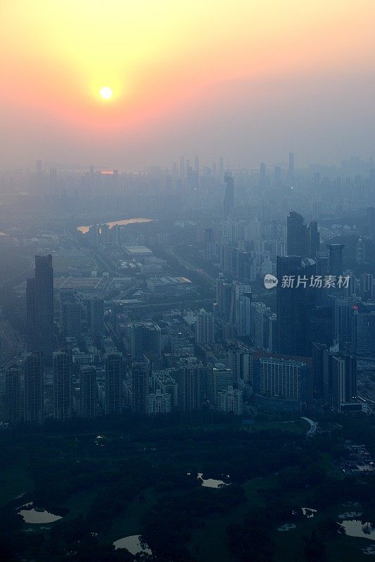 日落在深圳，广东省