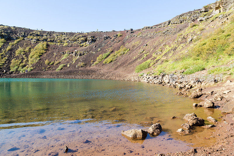 冰岛克里德火山口湖