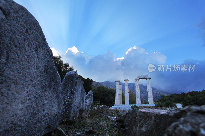 希腊萨莫色雷斯岛大神圣殿的希伦神庙