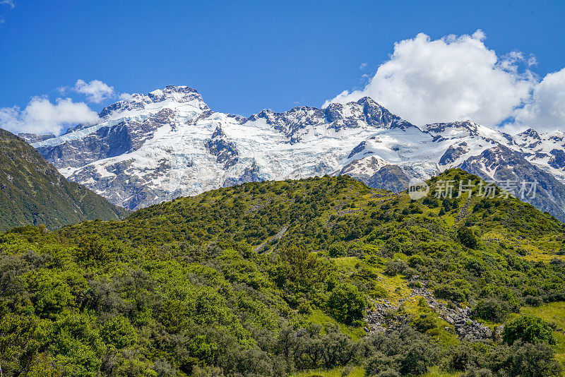 库克山国家公园风景，南岛，新西兰