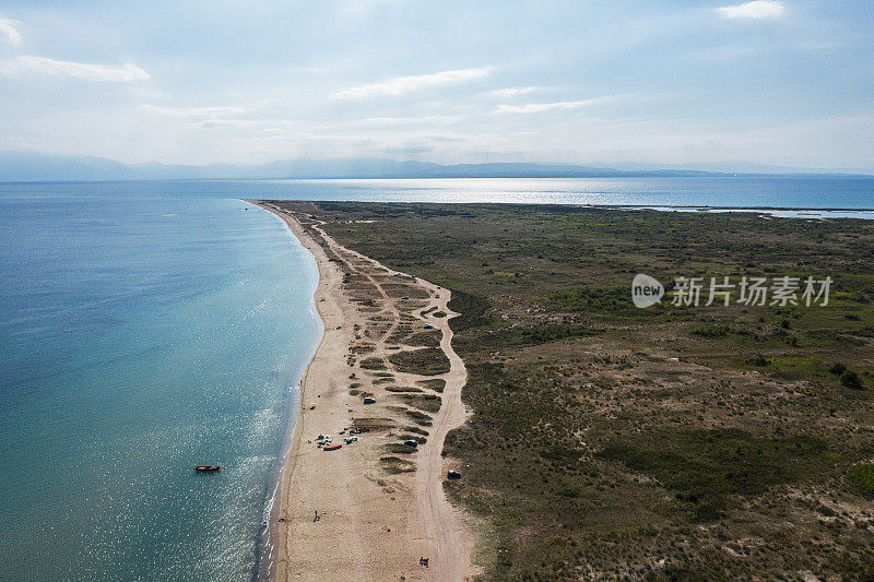 海岸线鸟瞰图