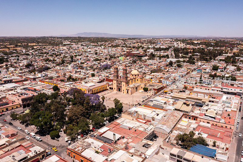 高角度的多洛雷斯伊达尔戈在墨西哥