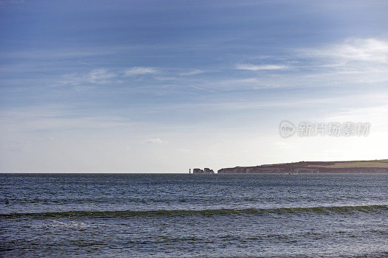 英国，多塞特，侏罗纪海岸，斯塔兰德湾，老哈里岩石海景。