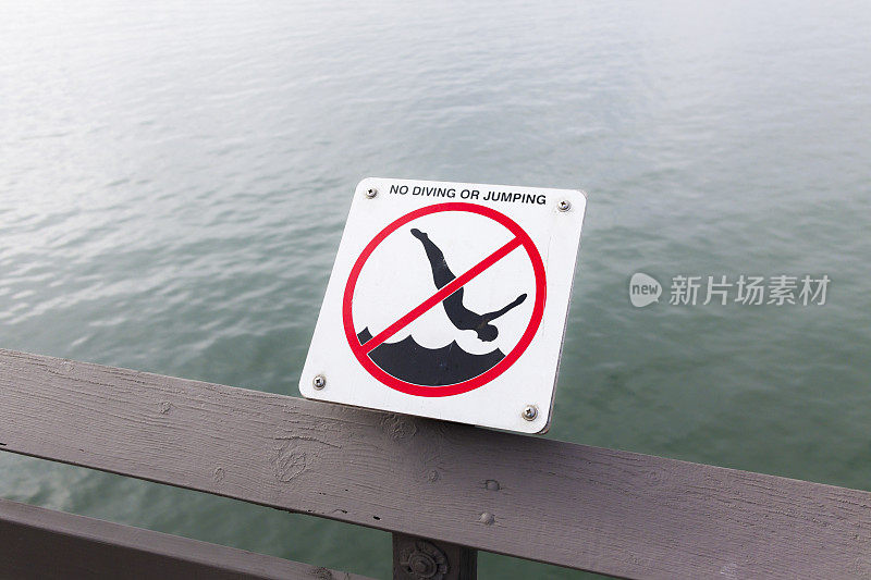 码头禁止悬挂潜水标志