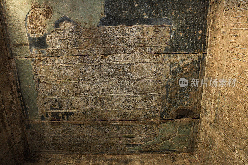 埃及埃德夫的埃德夫神庙的星空天花板