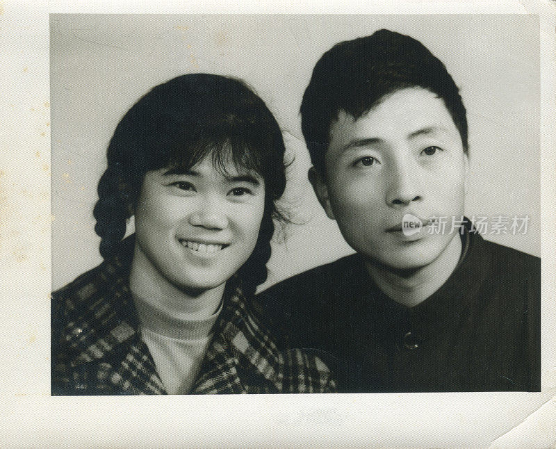80年代中国青年婚纱照