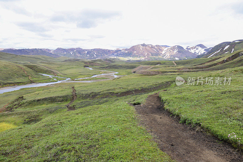 冰岛美丽的火山景观Landmannalaugar山