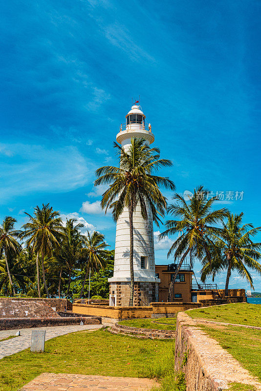 斯里兰卡的加勒堡和灯塔