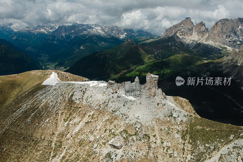 白云石山脉阿尔卑斯山脉。意大利的风景