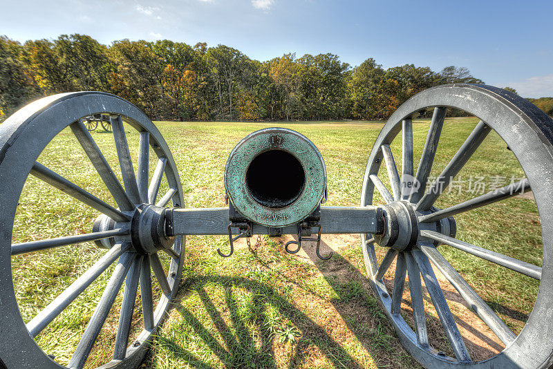 弗吉尼亚州马纳萨斯国家战场公园的旧大炮