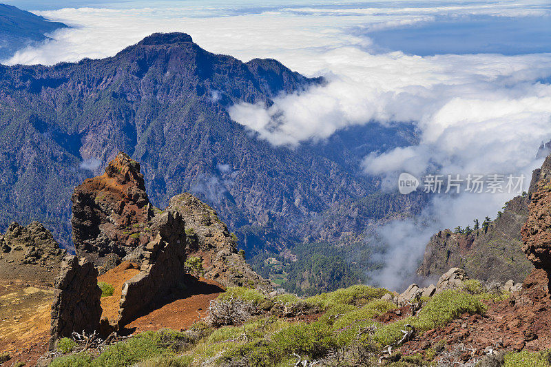 塔布里恩特国家公园火山口，拉帕尔马