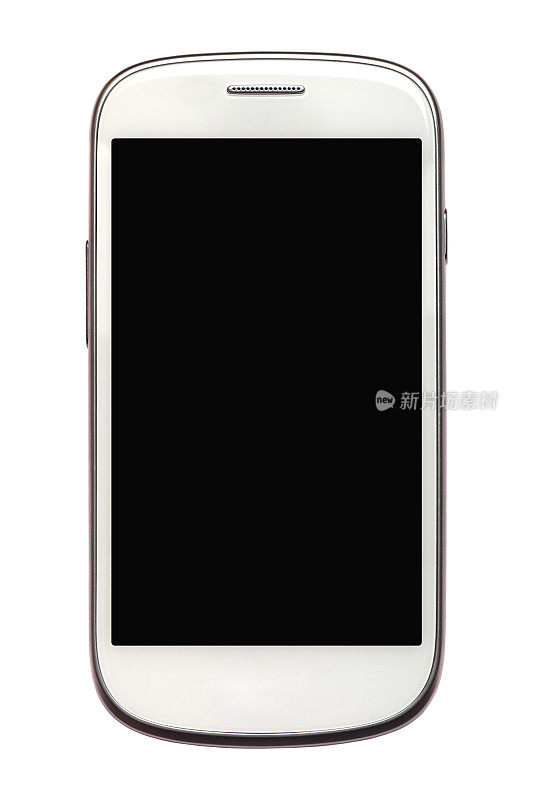黑色背景下白色智能手机的图片