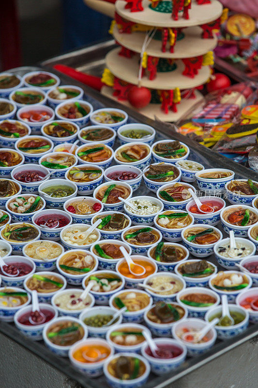越南会安越南市场汤碗里的汤