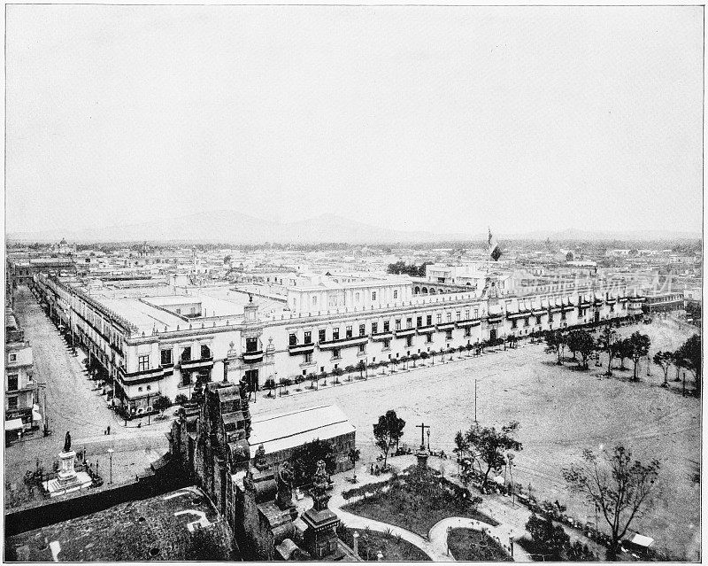 19世纪80年代墨西哥的墨西哥城