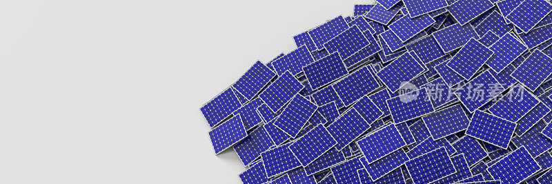 无限太阳能电池板背景