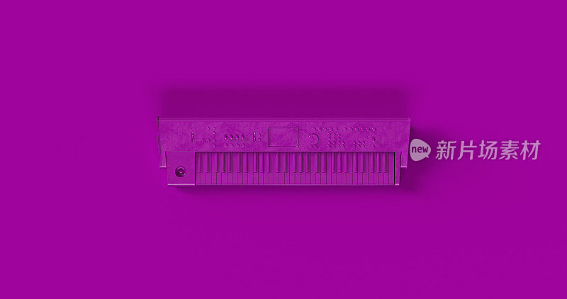 紫色电子键盘
