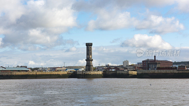维多利亚钟楼，索尔兹伯里码头，英国利物浦。