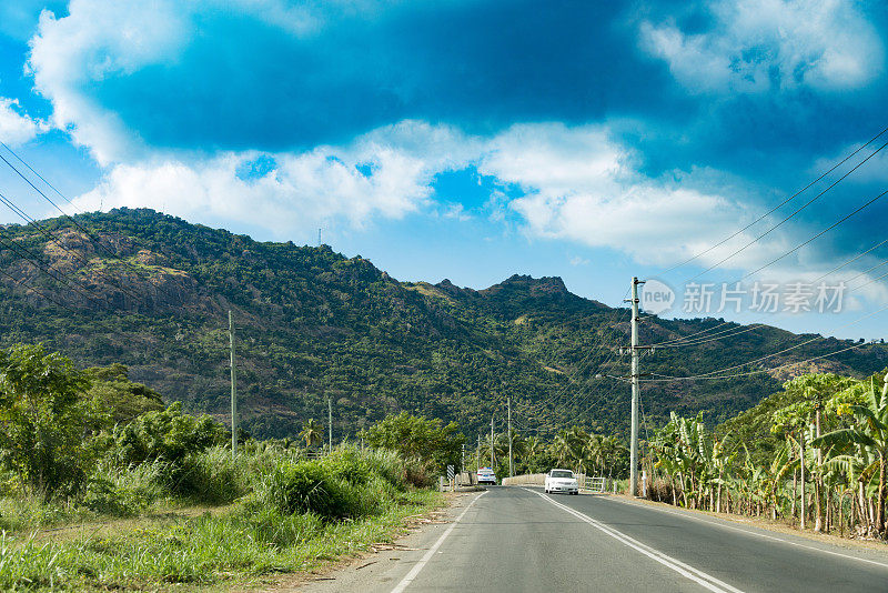 斐济群岛上的乡村公路