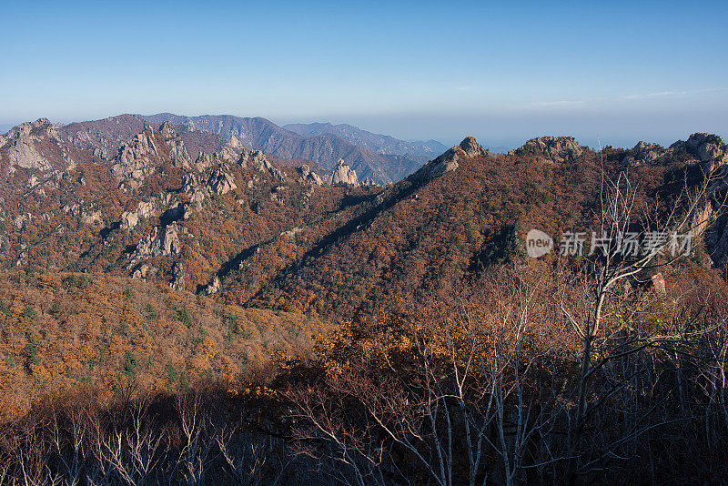 秋公勇岭在雪山山