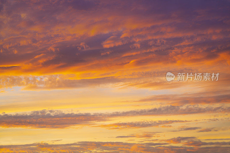 日落或日出天空背景