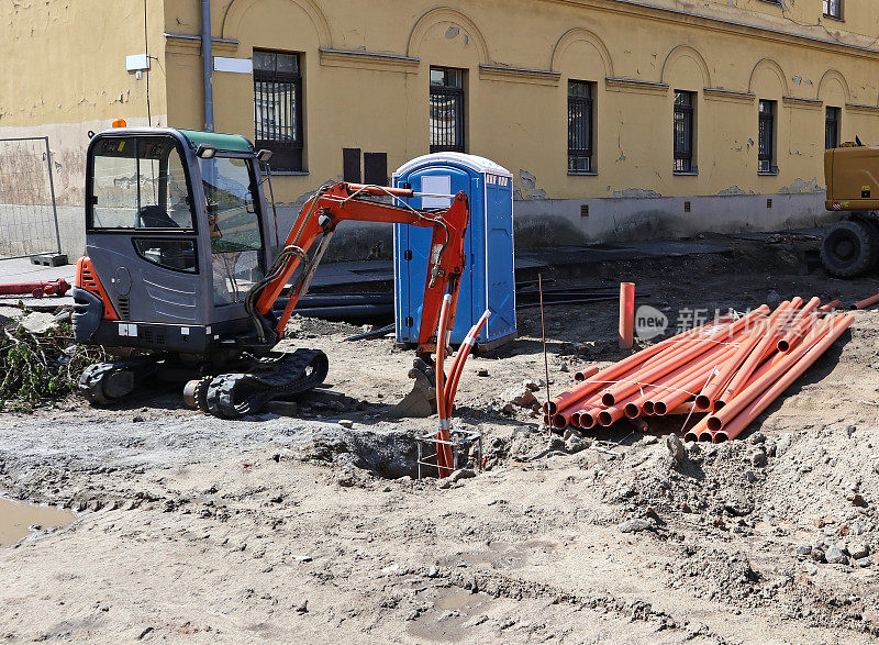 前端装载机在道路建设