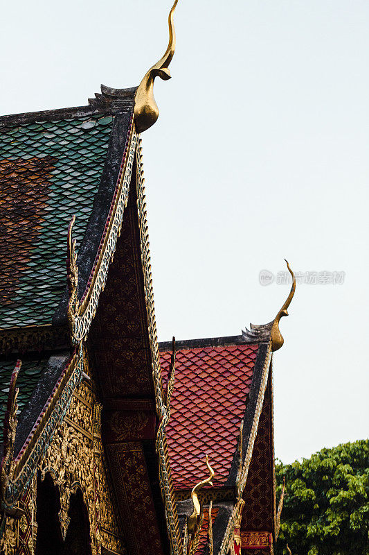 泰国清迈的寺庙建筑