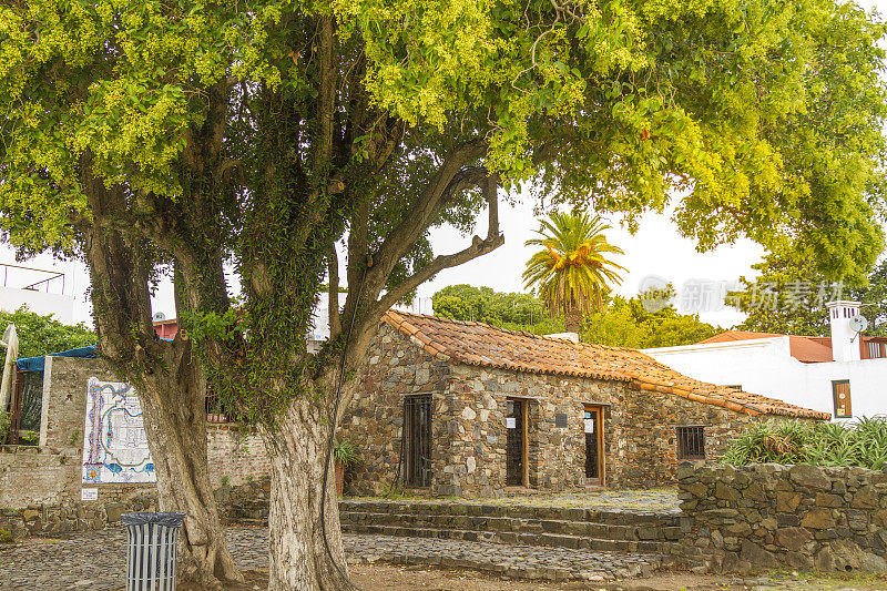 乌拉圭科洛尼亚德尔萨克拉门托历史悠久的传统建筑